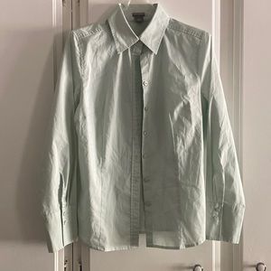 Pale Green Ann Taylor Button Up Sz 12